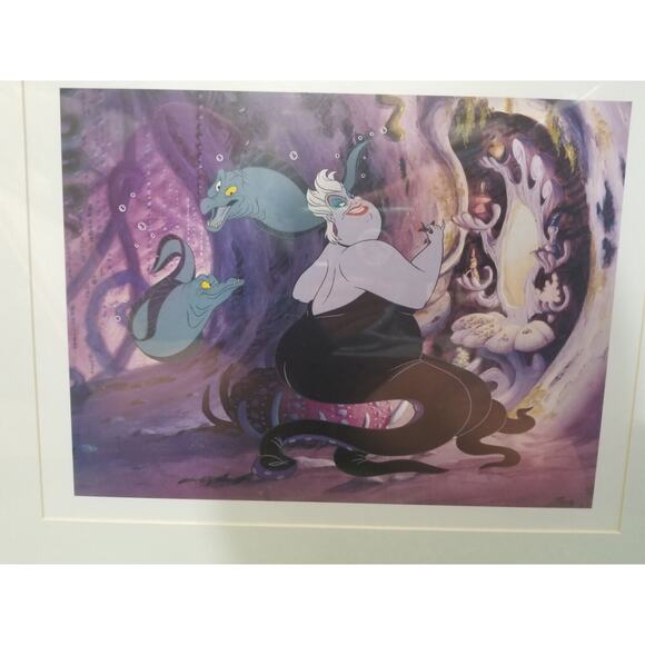 Disney 1998 The Little Mermaid Lithographs Framed 12"X9" Pictures 20"x16" Framed - Picture 3 of 7